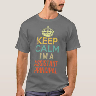 Camiseta Manter Calma Ix27m Um Principal Assistente