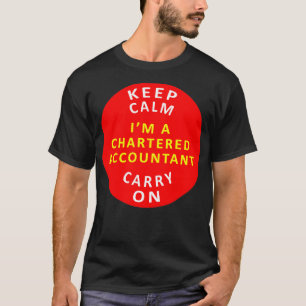 Camiseta Manter Carregar Calmo No Contador Caracterizado