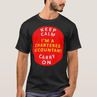 Camiseta Manter Carregar Calmo No Contador Caracterizado