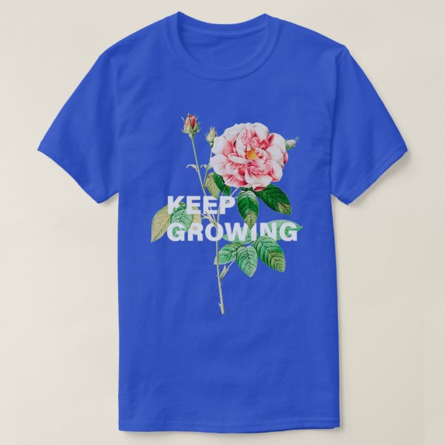 Camiseta Manter colagem de flores em crescimento (Frente do Design)