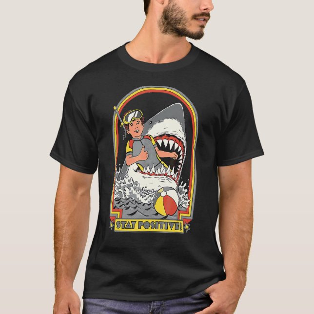 Camiseta Manter Comédia Retroativa De Imagem Com Ataque Pos (Frente)