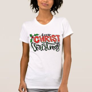 Camiseta Manter Cristo no Natal