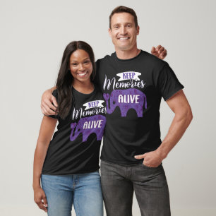 Camiseta Manter memórias vivas elefante de consciência do m