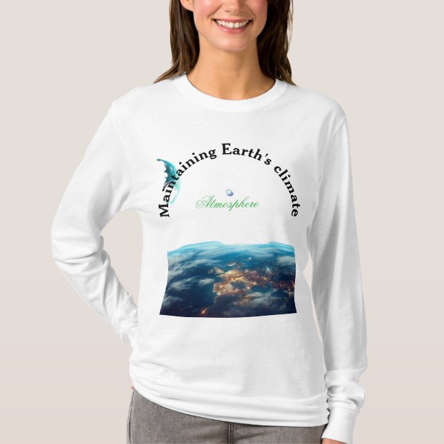 Camiseta manter o clima da Terra (Frente)