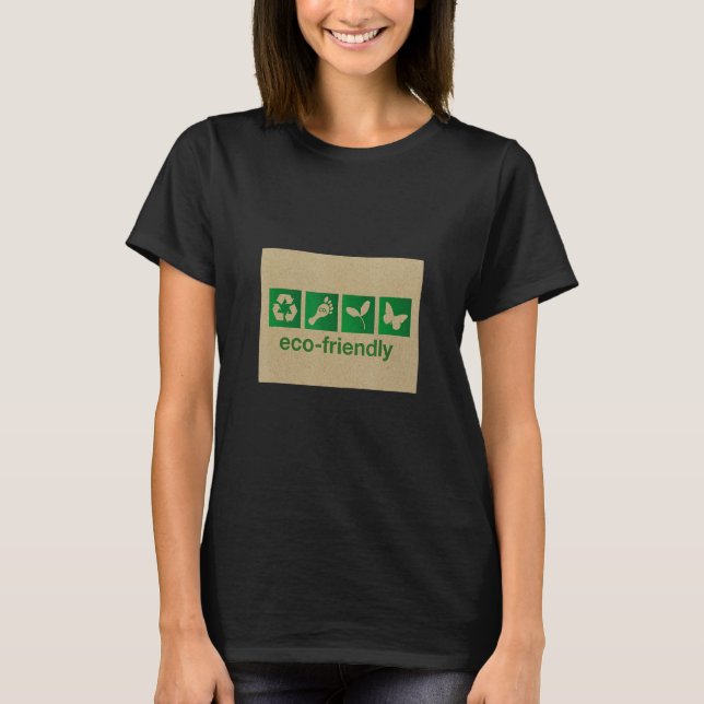 Camiseta Manter O Co2 Ecológico Em Condições Ecológicas (Frente)