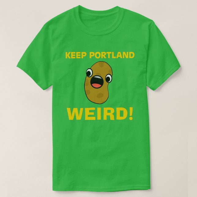 Camiseta Manter Portland estranho (Frente do Design)