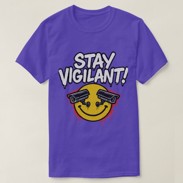 CAMISETA MANTER VIGILANTE - BSQS (Frente do Design)