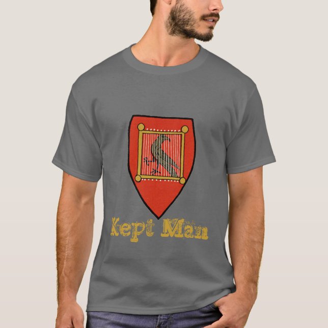 Camiseta Manteve o homem, gaiola dourada (Frente)