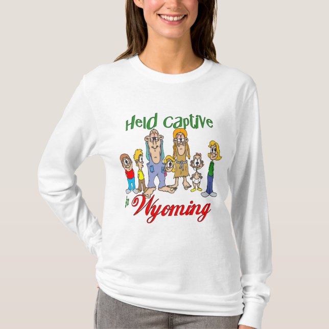 Camiseta Mantida em cativeiro em Wyoming (Frente)