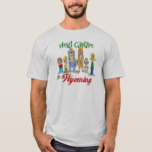 Camiseta Mantida em cativeiro em Wyoming (Frente)