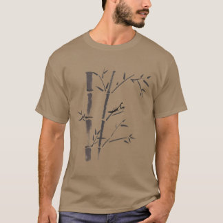 Camiseta Mantis Em Uma Licença De Bambu