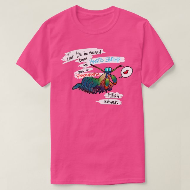 Camiseta Mantis Shrimp (Frente do Design)