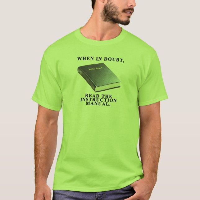 Camiseta Manual da instrução do homem (Frente)