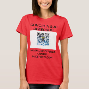 CAMISETA MANUAL DE DEFENSA CONTRA LA DEPORTACIÓN