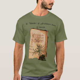 Camiseta Manuscrito de Voynich alterado página Anfíbio