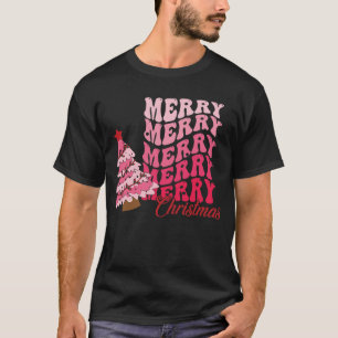 Camiseta Manuscrito Moderno Feliz Natal Papai Noel Natal