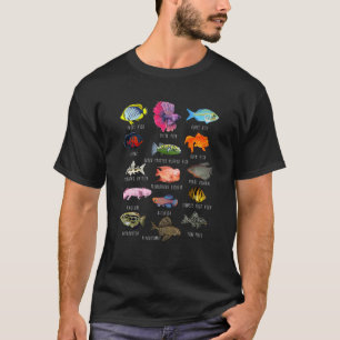 Camiseta Manutenção de Peixes Espécies de Peixes Biologia T