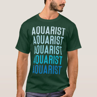 Camiseta Manutenção de Peixes Proprietários de Aquário Aqua