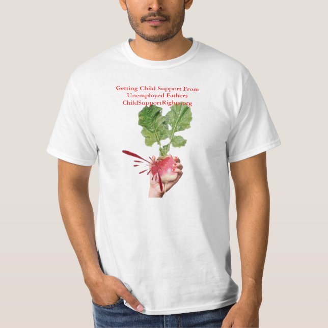 Camiseta Manutenção do menor dos pais desempregados (Frente)