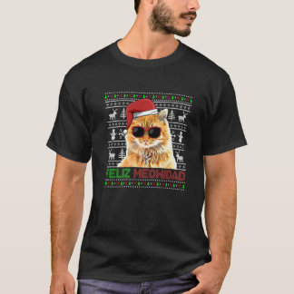 Camiseta Manx Cat Feliz Meowidad Funny Christmas