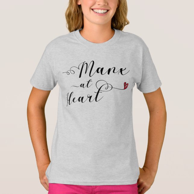 Camiseta Manx In Heart, Ilha de Man (Frente)