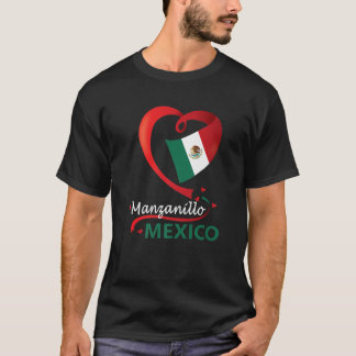 Camiseta Manzanillo Colima México Sinalizador do Coração Me