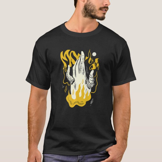 Camiseta Mão Assustadora, Diabo (Frente)