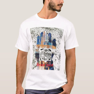 Camiseta Mão branca de Buddha do T