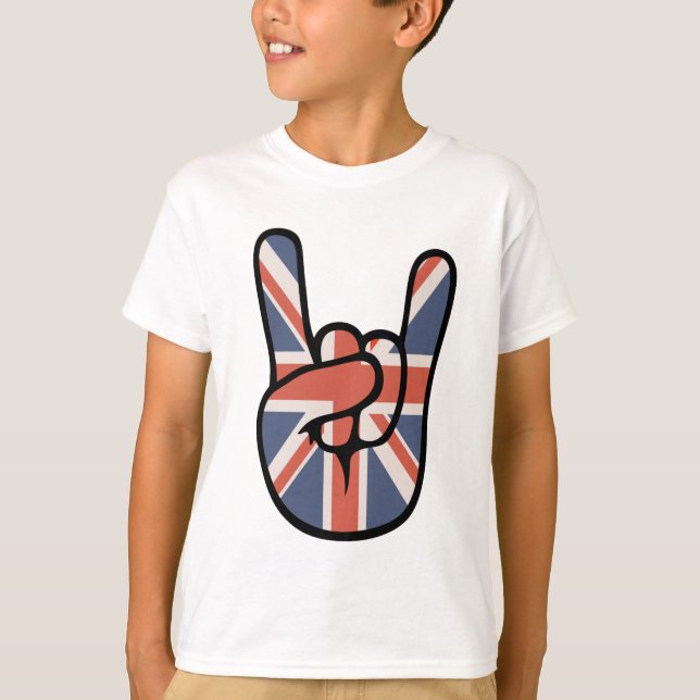 Camiseta Mão Brit Rock (Frente)