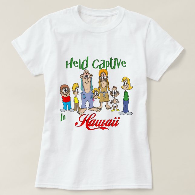 Camiseta Mão cativa no Havaí (Frente do Design)