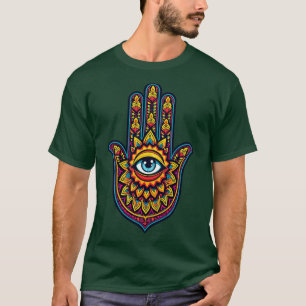 Camiseta Mão Com Um Olho Cinco Dedos