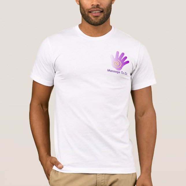 Camiseta Mão cura - roxo (Frente)