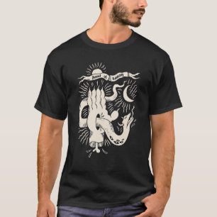 Camiseta Mão Da Satã De Baphomet Satanás Gra Gótico Do Diab