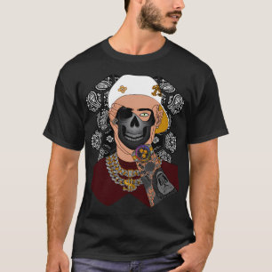 Camiseta Mão de Caveira - Menino, Estilo Bandana