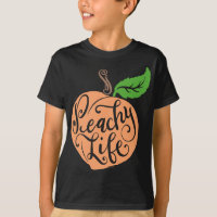 Mão de Desenho de Fruta de Peach Única Vida Única
