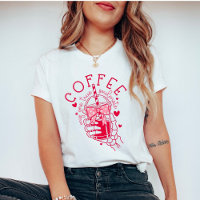 Mão de Esqueleto Café Alma Gêmea Corações Vermelho