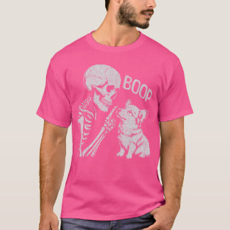 Camiseta Mão de Esqueleto Engraçada Goth Boop Nariz de Cach