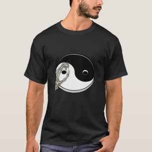 Camiseta Mão de Esqueleto Tai Chi Yoga Na Chinesa Yin e Yan