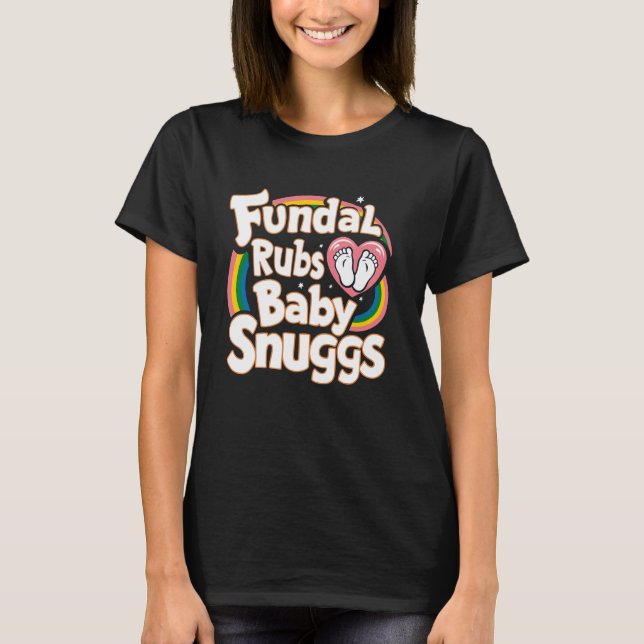 Camiseta Mão De Obra E Entrega Li&D Fundais Rubs Bebês Snug (Frente)