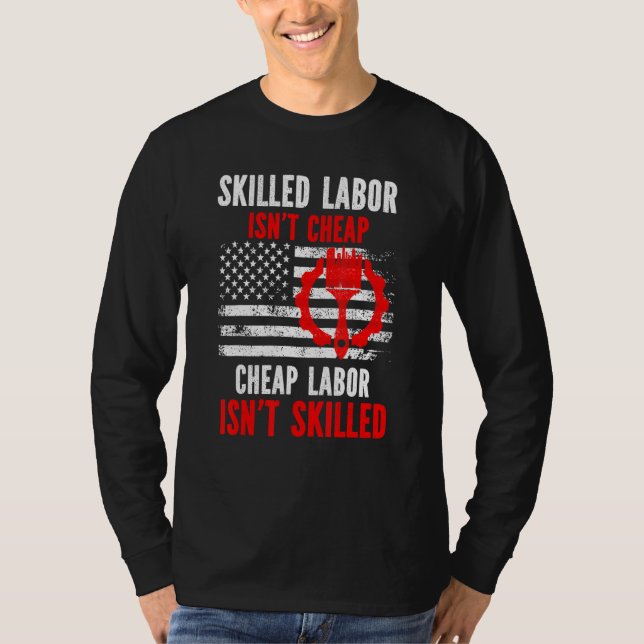 Camiseta Mão de obra morta não é barata (Frente)