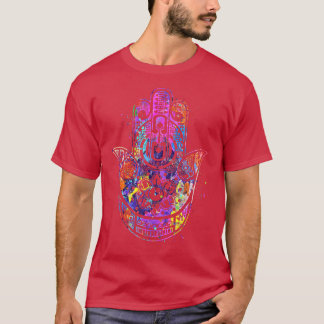 Camiseta Mão Hamsa de Watercolor