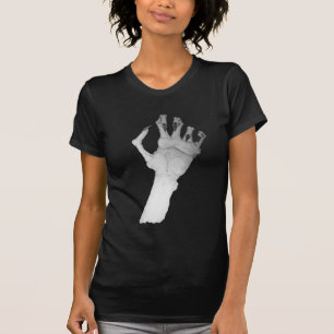 Camiseta Mão horível assustador do monstro com arte longa