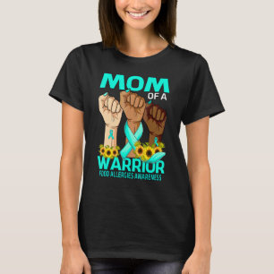 Camiseta Mão Mãe De Uma Alergia Comida Guerreira Sensibiliz