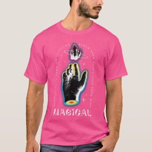 Camiseta Mão Mágica Com Esmeralda E Palavras Sábias Normali