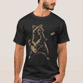Camiseta Mão Pelada Tocar Guitarra Astro do Rock Rock And R