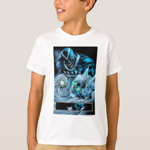 Camiseta Mão preta com painel do crânio