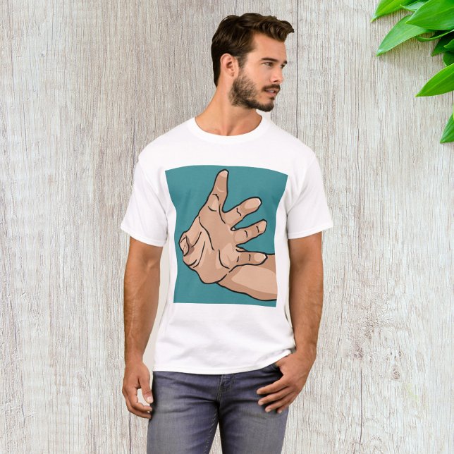 Camiseta Mão que Alcança a Perspectiva (Criador carregado)