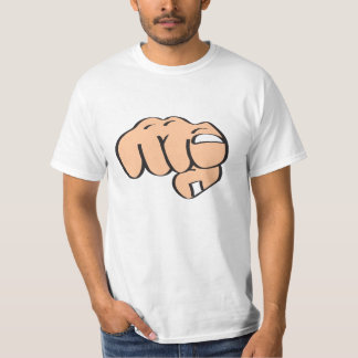 Camiseta Mão que aponta o dedo no visor