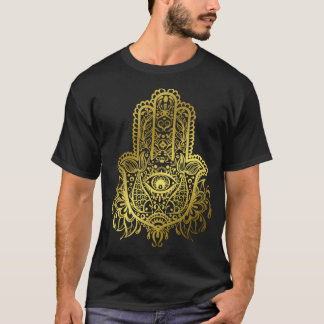 Camiseta Mão Real do Ouro Hamsa