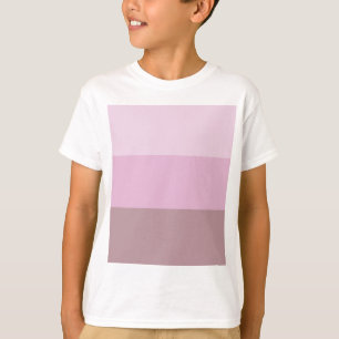 Camiseta Mão rosa listrada